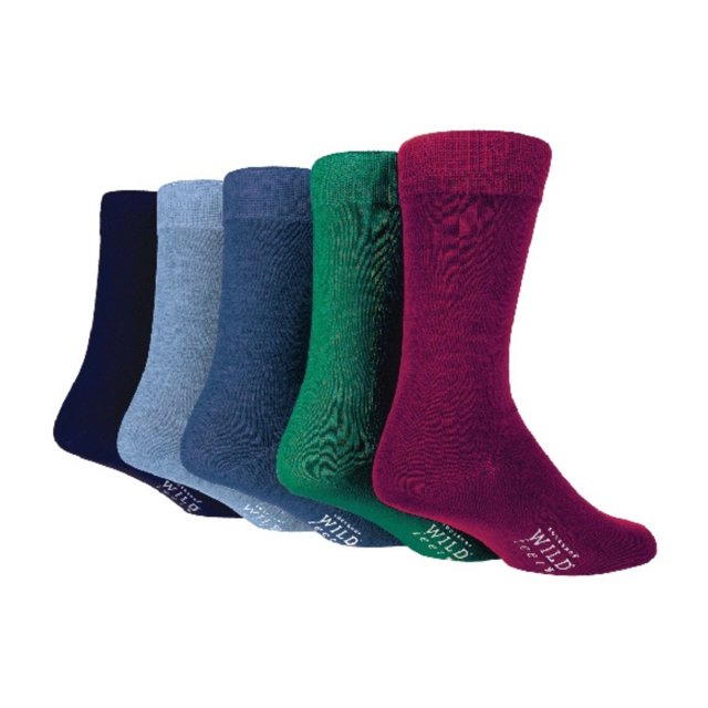 Mens Bamboo Dress Socks | 5 Pair Multipack | Sock Shop WILDFEET | Everyday Colourful Socks
