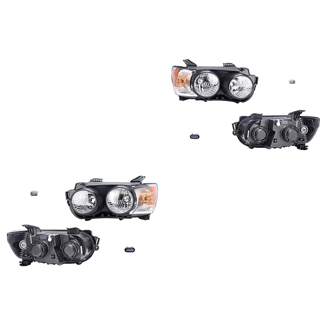 Par de Faros Sonic 2012 A 2016 Chevrolet C/Bisel Negro GM ORIGINAL .
