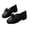 Black, variant on Women Smooth Solid Lace Up Chunky Platform Loafers, Matte Woven Fabric, Thick Cloud Cushion Footbed, Deep Lug Anti Slip Outsole, Edgy Preppy Silhouette for Campus Shopping Daily Street,Black 5.5