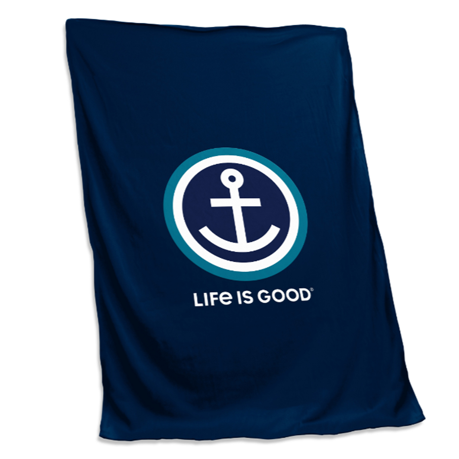 Life is Good Logo Brand Beach Sweatshirt Blanket