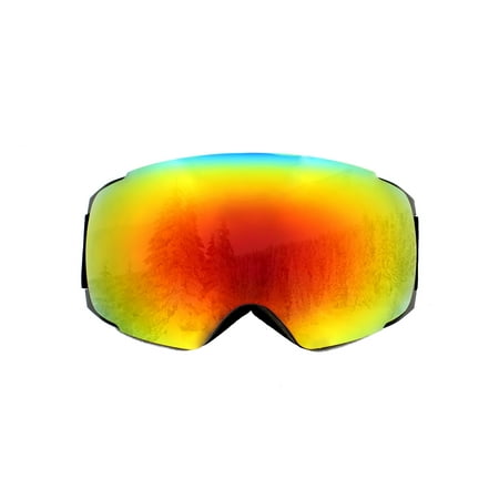 Spherical Series Goggles - Snowboard Snowmobile Ski Goggles with Magnet UV Anti-Fog Spherical Lens