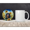 thumbnail image 2 of Carolines Treasures DAC6090RCS4 4 x 4 in. Gordon Setter in Sunflowers Sandstone Coasters - Large - Pack of 4, 2 of 4