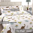 thumbnail image 3 of Juego de cama con diseño de dinosaurio MAG Queen, edredón con 2 fundas de almohada, 3 of 8