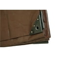 thumbnail image 5 of WHITEDUCK 12' x 25' Heavy Duty Tarp Cover Waterproof - 16 Mil Brown w/Grommets & Reinforced Edges, 5 of 8