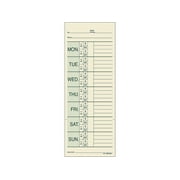Adams Time Cards for Pyramid 1000 Time Clock 200/Pack (9791-200) 442772