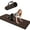 Darkbrown Black, variant on BAIMA Workout Mat Thick 8mm,Roll-up Pilates Mats Wide,Non Slip Matt,Eco Friendly TPE for Home,Gym,office,Floor Exercise,71"x 24"(Brown+Apricot)