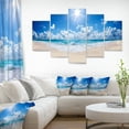 thumbnail image 3 of Designart 'Beautiful Tropical Beach Panorama' Metal Wall Art, 3 of 3