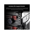 thumbnail image 2 of Lian-Li V100RX 4 x 120 mm ARGB PWM Optimized Airflow Fans Mid Tower Case - Black, 2 of 6