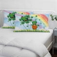 thumbnail image 4 of St. Patrick's Day Pillow Covers 12"x20", Lucky Gnomes Shamrock Leaves Flower Rainbow Soft Brushed Microfiber Breathable Throw Pillow Covers, Decorative Pillowcase with Zipper for Couch Sofa Bedroom, 4 of 9