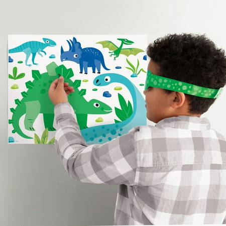 Blue & Green Dinosaur Party Game (Each)