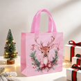 thumbnail image 5 of Clearance Under $1 Christmas Non-Woven Tote Bag with Handles - Pink Style 3, 5 of 5