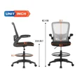 thumbnail image 7 of BestOffice Ergonomic Office Chair, Lumbar Support, Swivel Rolling for Men, Women(White), 7 of 7