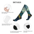 thumbnail image 5 of Rateoe Surfing Turtle Compression Socks for Women and Men 20-30mmHg-Circulation Support Socks Knee High Nurse Pregnant Running Medical and Travel Athletic, 5 of 7