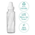 thumbnail image 5 of Evenflo Classic BPA-Free Glass Baby Bottles - 8oz, Clear, 3ct, 5 of 7