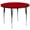 Red, variant on Flash Furniture Wren 60'' Round Oak Thermal Laminate Activity Table - Standard Height Adjustable Legs