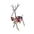 thumbnail image 2 of JVBTVB Christmas Reindeer Candle Holder - Gold Metal Elk Ornament with Bow Bells for Holiday Table Centerpiece, Festive Home Decor, Tree Decoration, 2 of 6