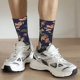 thumbnail image 6 of Pofeuu Flower Print Crew Socks, Adult Running Hiking Socks for Youth and Adult, 6 of 6