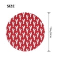 thumbnail image 3 of Disketp Cartoon Lobster Small Mouse Pad 7.9x7.9 Inches,Washable Round Mousepad for Office Laptop Computer,Non-Slip Rubber Base Mouse Pads for Wireless Mouse, 3 of 8
