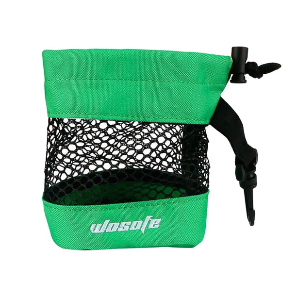 Bolsa para pelotas de golf Bolsa para guardar pelotas de golf Bolsa de malla Bolsa pequeña de nailon Accesorio de golf Verde Pequeño