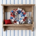thumbnail image 7 of PSVFUJZ Patriotic Wreaths for Front Door,4th of July Wreath Red White Blue Star Hanger Wall Decor Table Centerpiece Candle Holder for Independence Day Holiday Party Home Indoor Outdoor Decor, 7 of 7