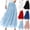 Light Blue, variant on uublik Skirts for Women Trendy Fashion Elastic High Waisted Tulle Flowy A-Line Casual Maxi Long Skirt Light Blue