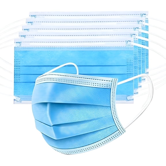 CCOCC 100 Pack Medical Disposable Face Masks for Protection,3 Layers Safety Face Masks For Adults Daily Use