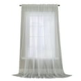 thumbnail image 2 of Rhythm Rod Pocket European Style High Curtain Voile 104" x 63" in White, 2 of 6