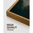 thumbnail image 3 of Drsoum Fog Pine Green Tree Forest Art Nordic Modern Mountain Artwork Prints Decor 11x14in3pcs Natural Framed, 3 of 5