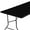 Black, variant on Card Tablecloth with Flannel Backing 24x24 inch - Waterproof Plastic Table Cover for Small Square Folding Table Cloth with Elastic Edges, Black