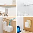 thumbnail image 3 of SURJDE Self-Adhesive Desktop Socket Fixer, Adhesive Punch Free Socket Holder Cable Management Punch Free Surge Protector, Desktop Mountable Plug-in Socket Fixer Bracket Stand (4 Pcs), 3 of 6