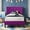 Purple, variant on VECELO Twin Size Bed Frame, Modern Upholstered Platform Bed Frame with Diamond Tufted Headboard, No Box Spring Needed, Easy Assembly, Purple