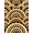 Brown, Pattern 14, variant on ODIKA 4'x6' Machine Washable Non-Slip Area Rug, 70s Gold High Traffic Rug, Gold, 1255116