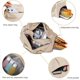 thumbnail image 3 of Bolsa de lona deportiva para gimnasio para mujer, bolsa de viaje impermeable para fin de semana con compartimento para zapatos, separación de ropa seca y húmeda para entrenamiento, natación,, 3 of 5