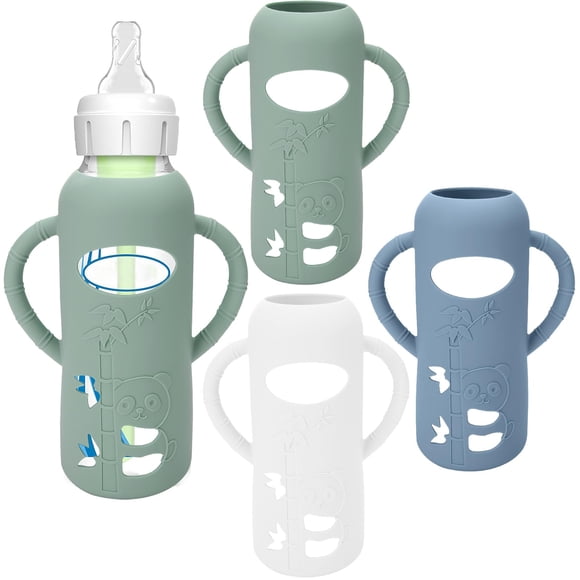 Fundas de silicona para biberones Dr. Brown's Glass, 240 ml, paquete de 3