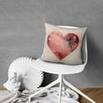 thumbnail image 7 of Valentines Day Pink Heart Throw Pillow Covers 16"x16", Set Of 4, Linen Study Sofa Cushion Cover Indoor Living Room Home Decor, 7 of 7