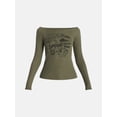 thumbnail image 5 of Peanuts Women's Halloween Graphic Tee with Long Sleeves, Sizes XXS-XXL, 5 of 5
