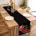 thumbnail image 3 of Valentine's Day Table Runner 108 Inches Long Farmhouse Dress Scarves, Red Love Heart Truck Black Modern Art Dining Tablerunner for Coffee Table/Kitchen Island/Party Décor, 13" x 108", 3 of 8