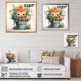 thumbnail image 4 of Designart "Nursery Cactus Blossoming Tranquility I" People Wall Art - Farmhouse Orange Nursery Bedroom Canvas Wall Art, 4 of 6