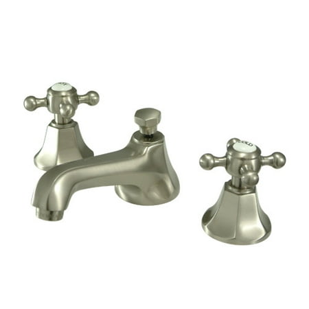 UPC 663370003974 product image for Contemporary Faucet with Brass Pop-up in Satin Nickel Finish | upcitemdb.com