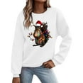 thumbnail image 2 of Women's Christmas Sweatshirts Xmas Printed Shirts Pullover Winter Sweaters Tops Long Sleeve Crew Neck Blouses Casual Holiday Christmas Clothing, 2 of 5