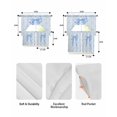 thumbnail image 5 of Cute Bow Swag Kitchen Curtains Sets for Windows 24 Inch Length, Blue Bowknot Minimalist Solid Color Short Window Curtain Panels Swags Valances and Tiers 3 Piece Set for Cafe/Dining Room, 5 of 5