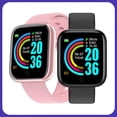 thumbnail image 2 of 1.44 inch D20 Y68 Smart Watch Fitness Bracelet Band Tracker Heart Rate Monitor Pressure Bluetooth Smartwatch For IOS Android pink_2, 2 of 7