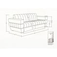 thumbnail image 3 of Modern Italian Leather 3-Seater Sofa 220×80×75cm (Solid Frame), 3 of 10