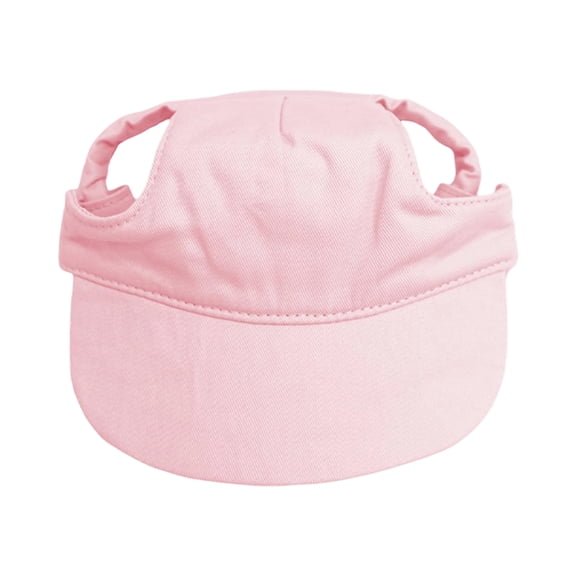 Dog Baseball Cap Pet Hats with Ear Holes for Small Medium and Large Dogs, Comfortable Pet Sun Hat with Adjustable Strap Pink M