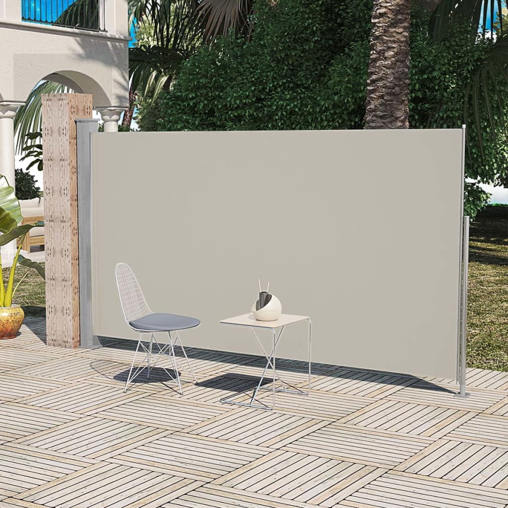 63"x118" Patio Terrace Side Awning, Retractable Folding Side Awning for Garden, Outdoor, Patio