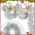 thumbnail image 3 of Ayieyill 33ft Tinsel Garland Hanging Christmas Tree Garland for Christmas Tree Decorations Indoor, Silver, 3 of 7