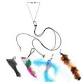 thumbnail image 4 of Hanging Cat Teaser Stick Adjustable Good Elasticity Funny Interactive Toy Cat Supplies, 4 of 9