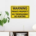 thumbnail image 5 of Private Property No Hunting or Trespassing Sign 8x12inch Rust Free Metal Aluminum Signs for Indoor Outdoor Street Pre-Drilled Holes Weather Resistant, 5 of 5