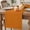 Yellow, Orange, variant on Burnt Orange Table Runner - 36 Inch Long Country Modern Farmhouse Solid Fall Orange Cotton and Linen Blended Dress Scarves Farmhouse Table Runner for Kitchen Dining, Coffee Table, 13" x 36"