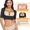 thumbnail image 4 of QRIC Upper Arm Shaper Tops for Women Post Surgical Slimmer Upper Arm Compression Sleeves Posture Corrector Lift Breasts Vest Shapewear, 4 of 7